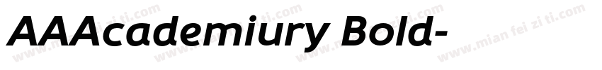 AAAcademiury Bold字体转换
